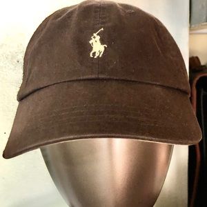 brown polo hat